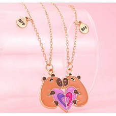 Collares Mejores Amigas Capibara Bff Best Friends Set De Dos